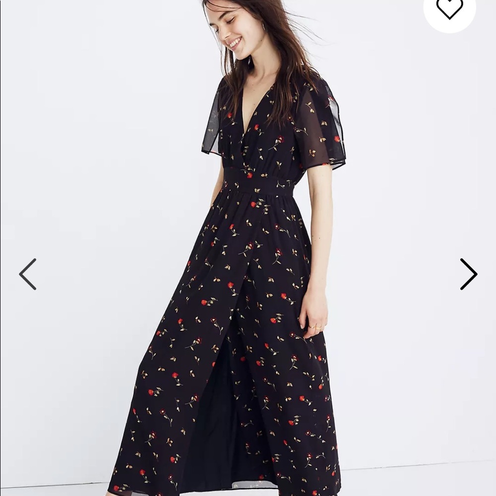 NWT Tulip Sleeve Maxi-dress in Sweet Blossoms